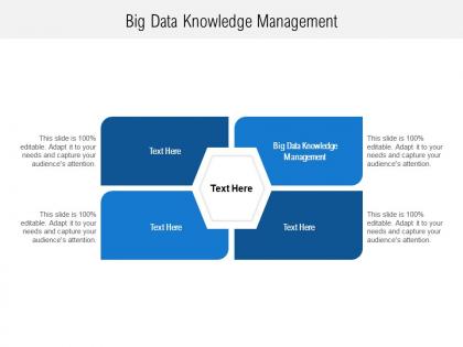 Big data knowledge management ppt powerpoint presentation slides format cpb