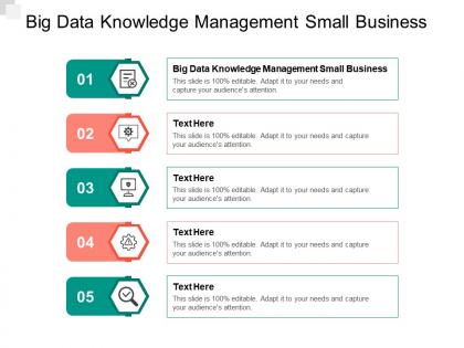 Big data knowledge management small business ppt powerpoint presentation infographics images cpb