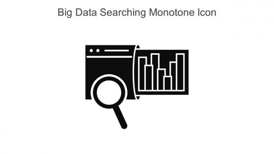 Big Data Searching Monotone Icon In Powerpoint Pptx Png And Editable Eps Format