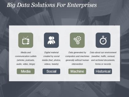 Big data solutions for enterprises powerpoint templates