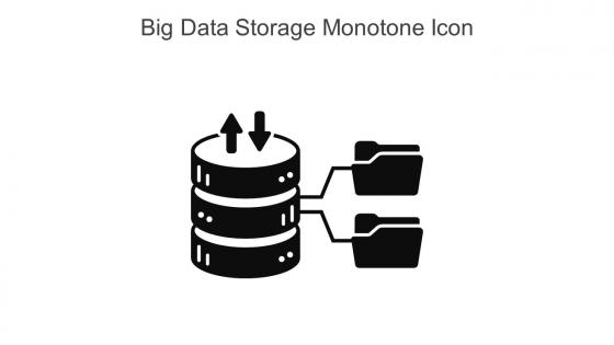 Big Data Storage Monotone Icon In Powerpoint Pptx Png And Editable Eps Format
