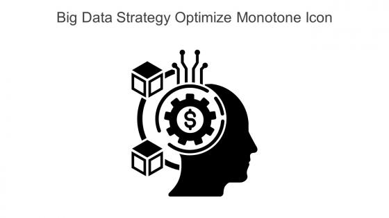 Big Data Strategy Optimize Monotone Icon In Powerpoint Pptx Png And Editable Eps Format