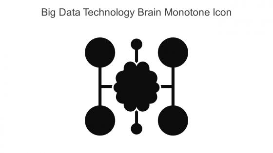 Big Data Technology Brain Monotone Icon In Powerpoint Pptx Png And Editable Eps Format