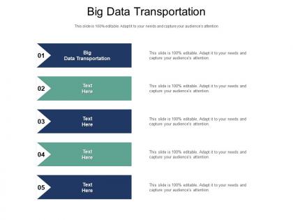 Big data transportation ppt powerpoint presentation file tips cpb