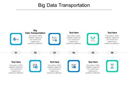 Big data transportation ppt powerpoint presentation ideas outfit cpb