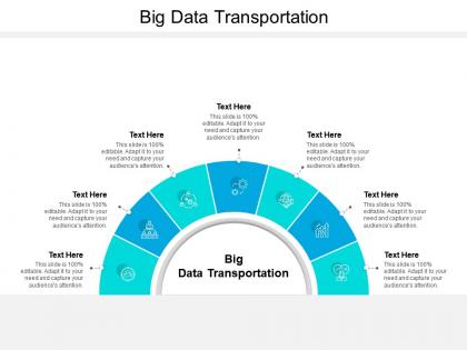 Big data transportation ppt powerpoint presentation professional example cpb
