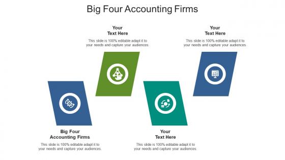 Big four accounting firms ppt powerpoint presentation portfolio ideas cpb