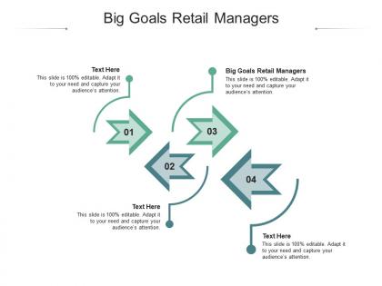 Big goals retail managers ppt powerpoint presentation layouts gallery cpb