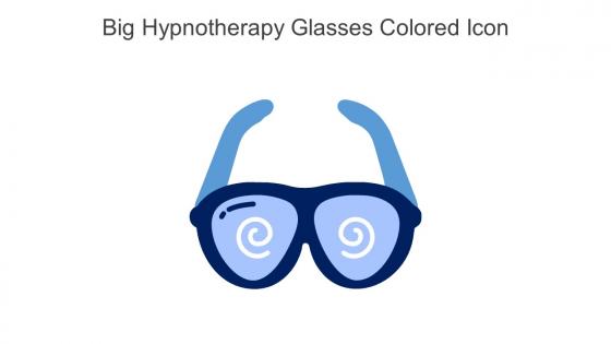 Big Hypnotherapy Glasses Colored Icon In Powerpoint Pptx Png And Editable Eps Format