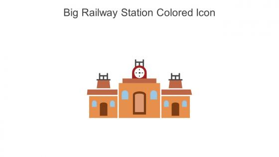 Big Railway Station Colored Icon In Powerpoint Pptx Png And Editable Eps Format