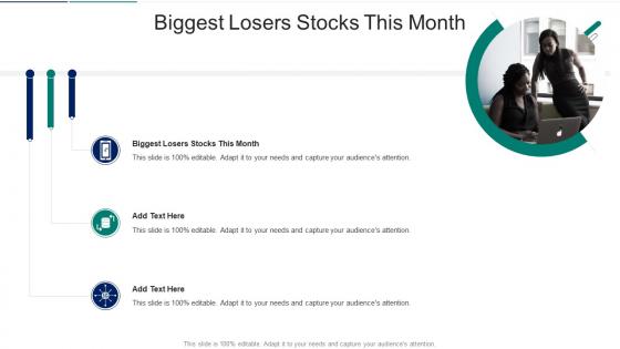 Biggest Losers Stocks This Month In Powerpoint And Google Slides Cpb