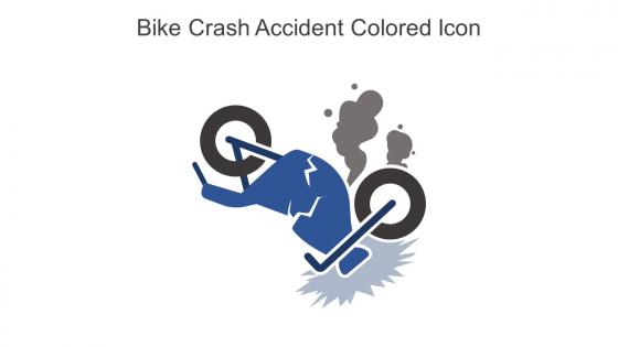 Bike Crash Accident Colored Icon In Powerpoint Pptx Png And Editable Eps Format