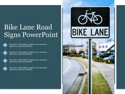 Bike lane road signs powerpoint