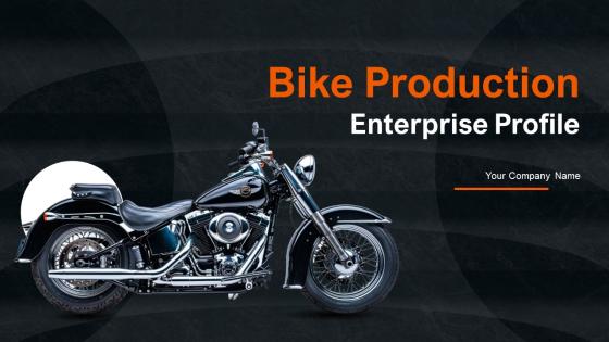 Bike Production Enterprise Profile Powerpoint Presentation Slides CP CD V