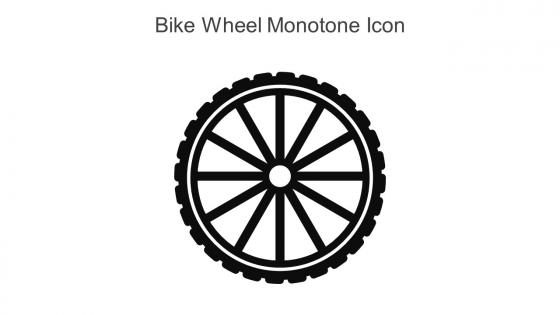 Bike Wheel Monotone Icon In Powerpoint Pptx Png And Editable Eps Format