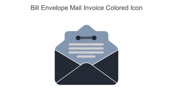 Bill Envelope Mail Invoice Colored Icon In Powerpoint Pptx Png And Editable Eps Format