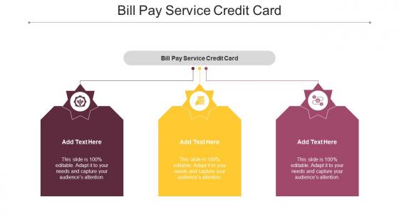 Bill Pay Service Credit Card Ppt Powerpoint Presentation Summary Aids Cpb