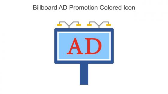 Billboard AD Promotion Colored Icon In Powerpoint Pptx Png And Editable Eps Format