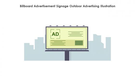 Billboard Advertisement Signage Outdoor Advertising Illustration