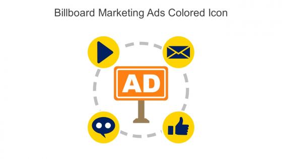 Billboard Marketing Ads Colored Icon In Powerpoint Pptx Png And Editable Eps Format