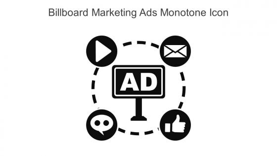 Billboard Marketing Ads Monotone Icon In Powerpoint Pptx Png And Editable Eps Format