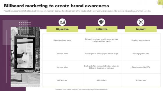 Billboard Marketing To Create Brand Awareness Guide To Direct Response Marketing
