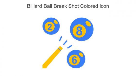 Billiard Ball Break Shot Colored Icon In Powerpoint Pptx Png And Editable Eps Format