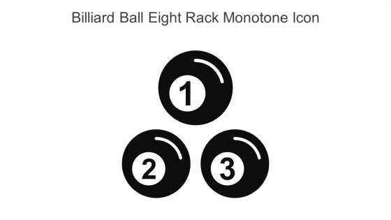 Billiard Ball Eight Rack Monotone Icon In Powerpoint Pptx Png And Editable Eps Format