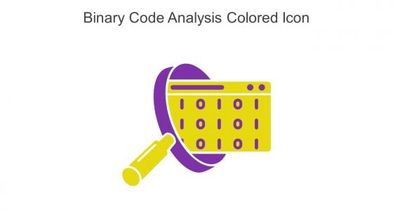 Binary Code Analysis Colored Icon In Powerpoint Pptx Png And Editable Eps Format