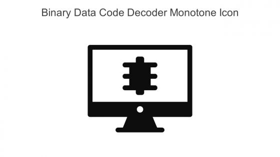 Binary Data Code Decoder Monotone Icon In Powerpoint Pptx Png And Editable Eps Format
