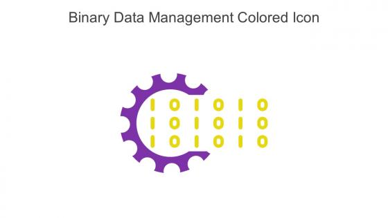 Binary Data Management Colored Icon In Powerpoint Pptx Png And Editable Eps Format