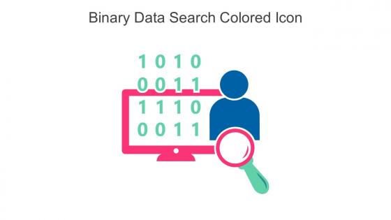 Binary Data Search Colored Icon In Powerpoint Pptx Png And Editable Eps Format