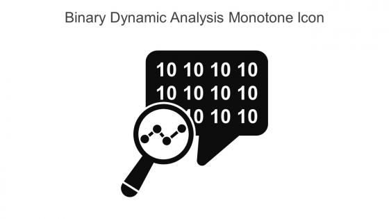 Binary Dynamic Analysis Monotone Icon In Powerpoint Pptx Png And Editable Eps Format