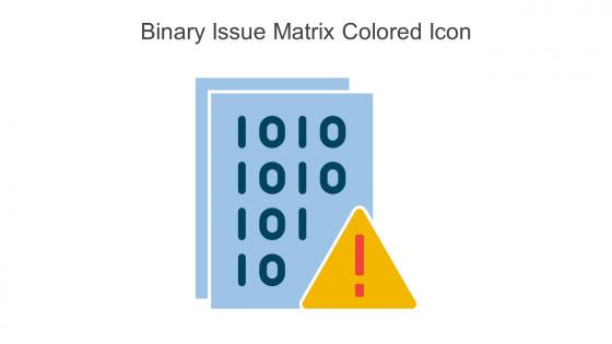 Binary Issue Matrix Colored Icon In Powerpoint Pptx Png And Editable Eps Format