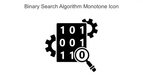 Binary Search Algorithm Monotone Icon In Powerpoint Pptx Png And Editable Eps Format