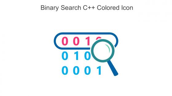 Binary Search C Plus Plus Colored Icon In Powerpoint Pptx Png And Editable Eps Format