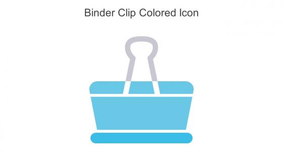 Binder Clip Colored Icon In Powerpoint Pptx Png And Editable Eps Format
