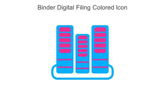 Binder Digital Filing Colored Icon In Powerpoint Pptx Png And Editable Eps Format
