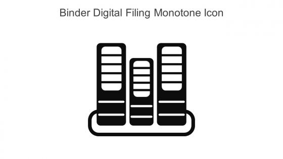 Binder Digital Filing Monotone Icon In Powerpoint Pptx Png And Editable Eps Format