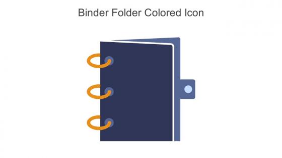 Binder Folder Colored Icon In Powerpoint Pptx Png And Editable Eps Format