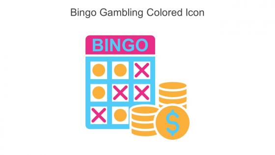 Bingo Gambling Colored Icon In Powerpoint Pptx Png And Editable Eps Format
