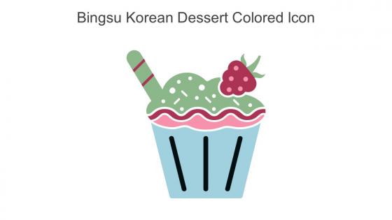 Bingsu Korean Dessert Colored Icon In Powerpoint Pptx Png And Editable Eps Format