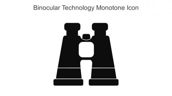 Binocular Technology Monotone Icon In Powerpoint Pptx Png And Editable Eps Format