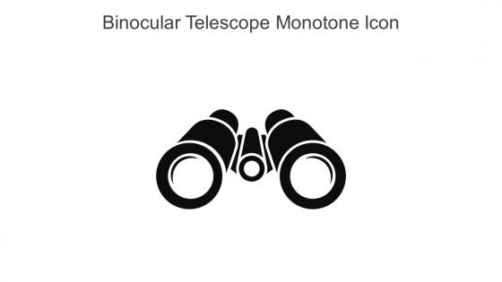 Binocular Telescope Monotone Icon In Powerpoint Pptx Png And Editable Eps Format