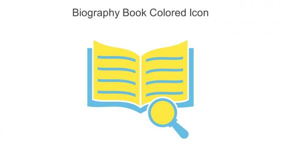 Biography Book Colored Icon In Powerpoint Pptx Png And Editable Eps Format