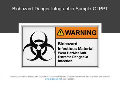 Biohazard danger infographic sample of ppt