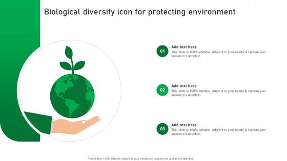 Biological Diversity Icon For Protecting Environment