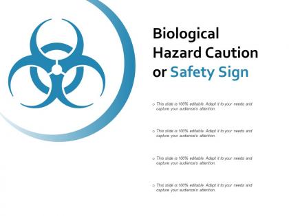 Biological hazard caution or safety sign