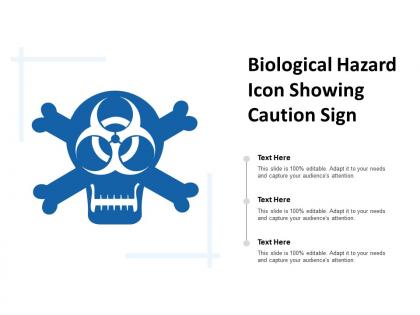 Biological hazard icon showing caution sign