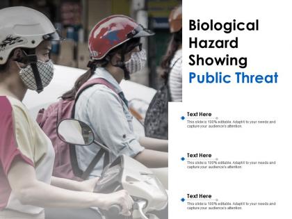 Biological hazard showing public threat